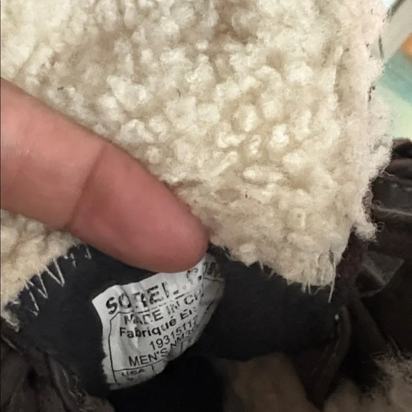 Sorel Dark Brown and Black Lace-Up Boots Mens 9.5 box 141 - Picture 9 of 9